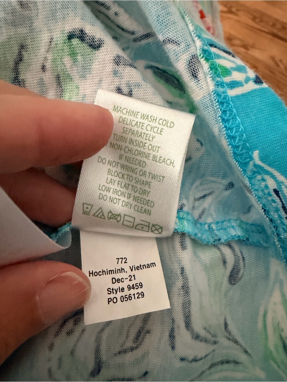 Lilly Pulitzer Loran Swing Dress in Turquoise Oasis Outta Line - Picture 6 of 6